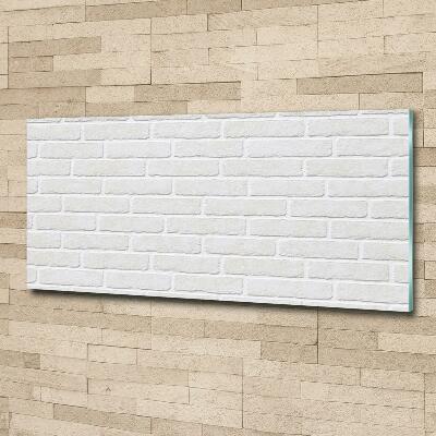 Glass art picture Brick wall