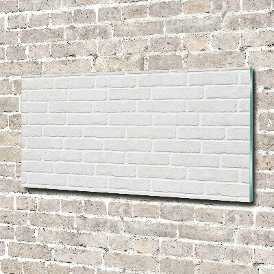 Glass art picture Brick wall