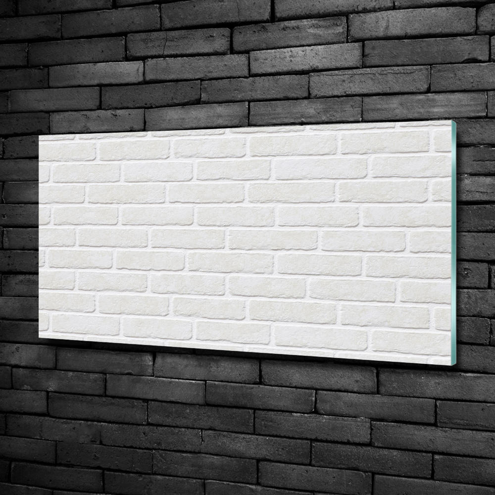 Glass art picture Brick wall