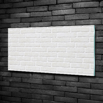 Glass art picture Brick wall