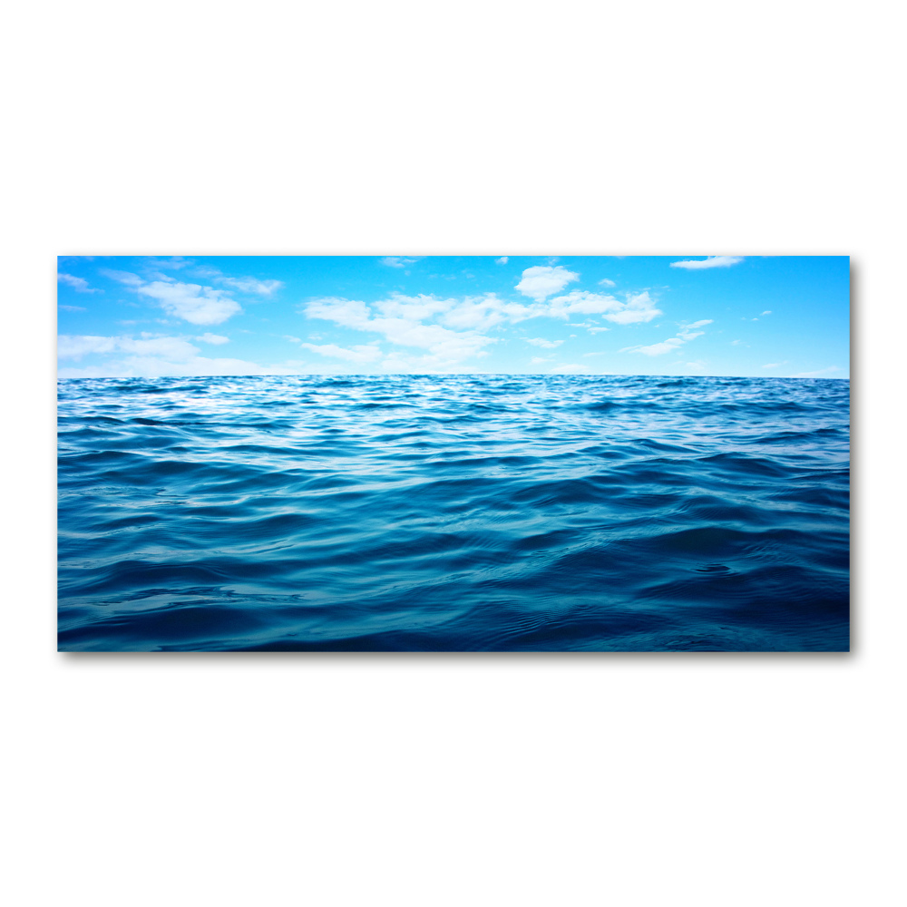 Photo printed on glass Sea water