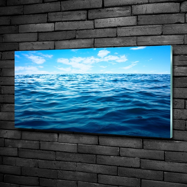 Photo printed on glass Sea water