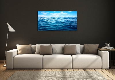 Photo printed on glass Sea water