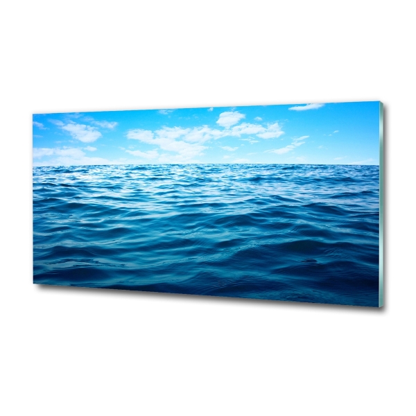 Photo printed on glass Sea water