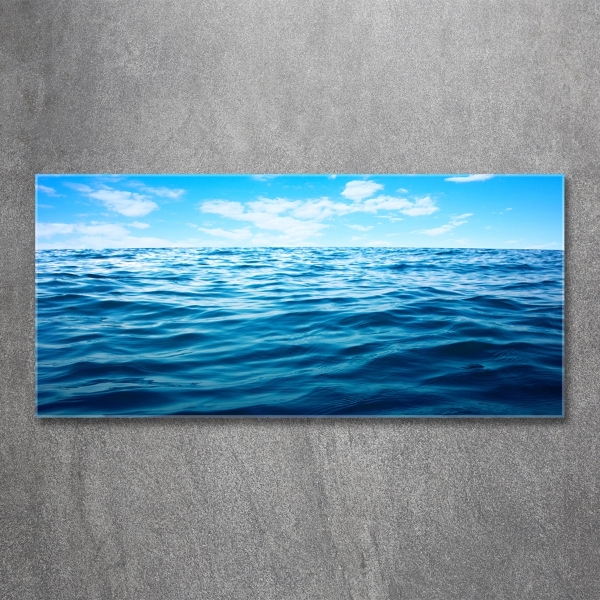 Photo printed on glass Sea water