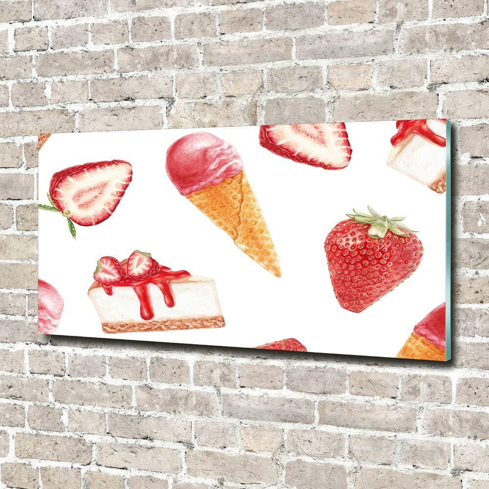 Wall art on glass Dessert