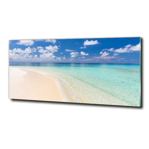 Photo printed on glass Beach in the maldives