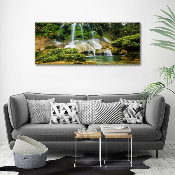 Glass art picture Waterfall