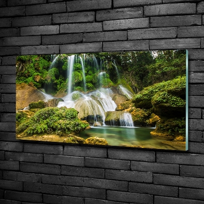 Glass art picture Waterfall