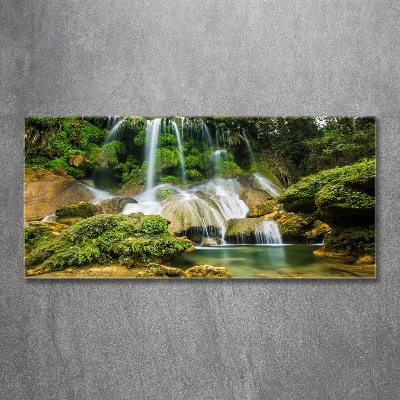 Glass art picture Waterfall