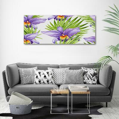 Glass art print Orchid