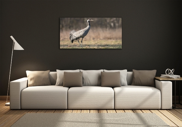 Wall art on glass Heron