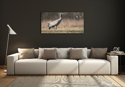 Wall art on glass Heron