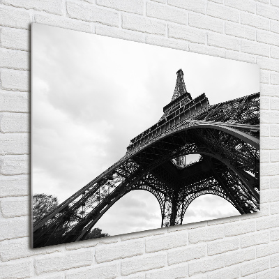 Wall art on glass Eiffel paris tower