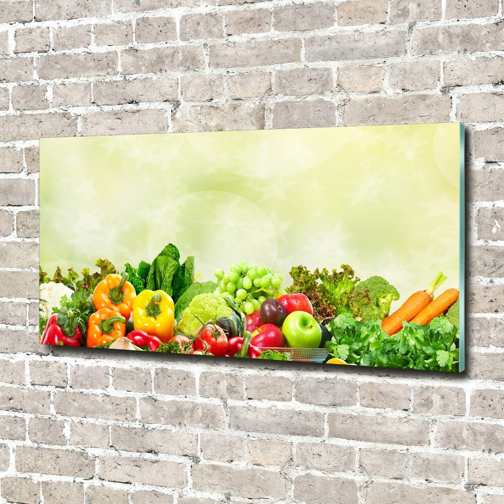 Glass picture print Vegetables