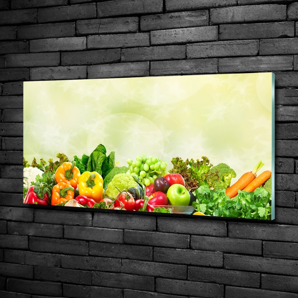 Glass picture print Vegetables