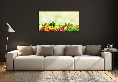 Glass picture print Vegetables