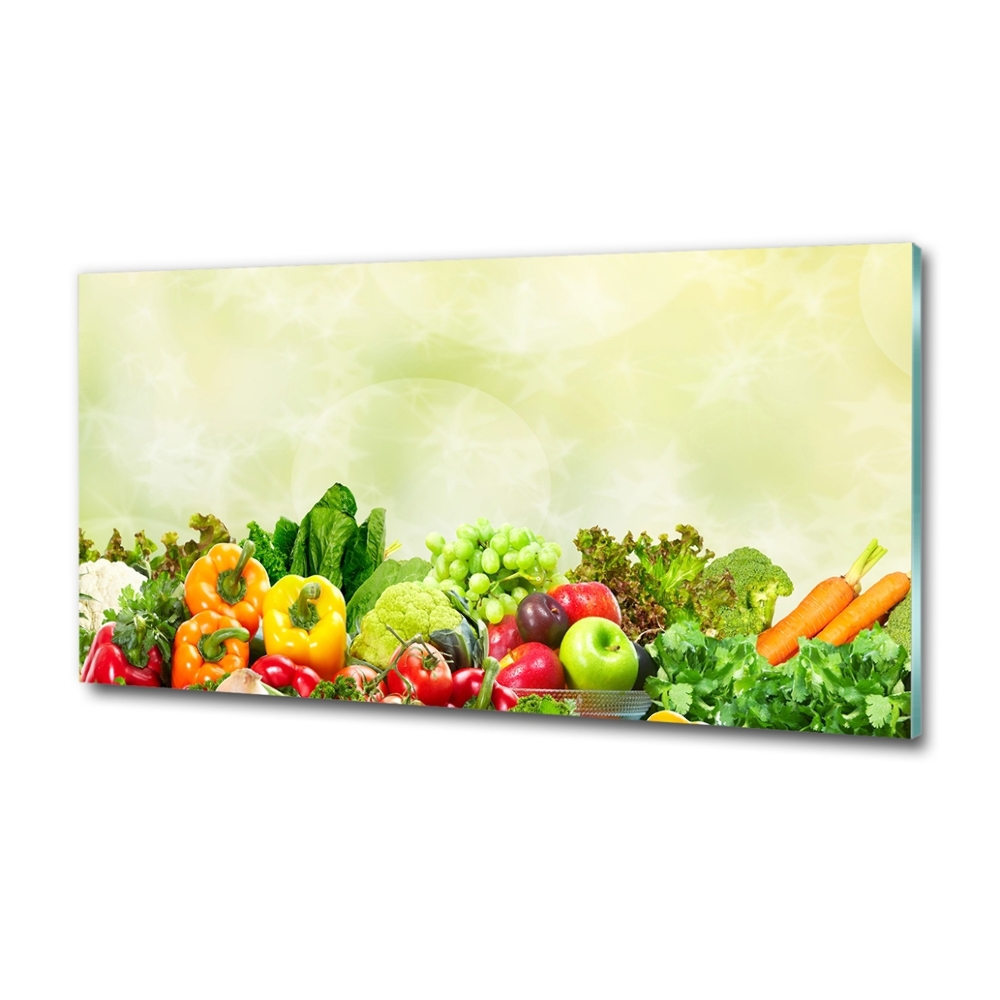 Glass picture print Vegetables