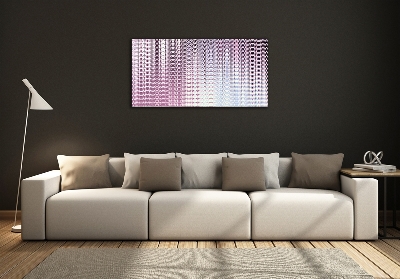 Printed glass wall art Fractal graphics