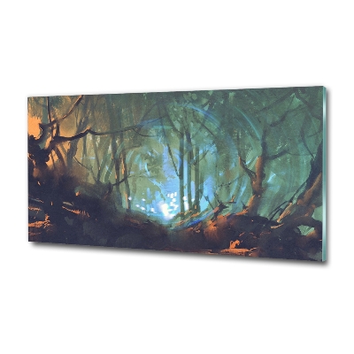 Photo printed on glass Mystical forest