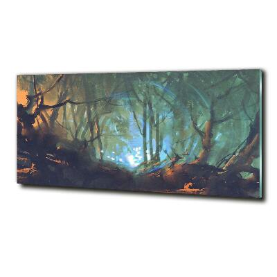 Photo printed on glass Mystical forest