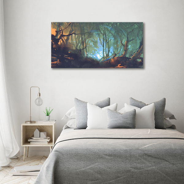 Photo printed on glass Mystical forest