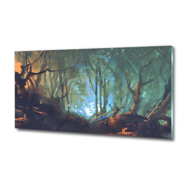 Photo printed on glass Mystical forest