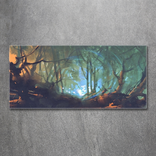 Photo printed on glass Mystical forest