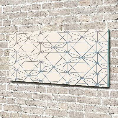 Photo printed on glass Geometric background