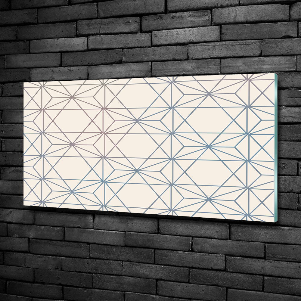 Photo printed on glass Geometric background