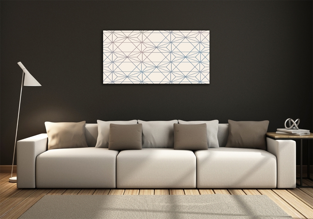 Photo printed on glass Geometric background