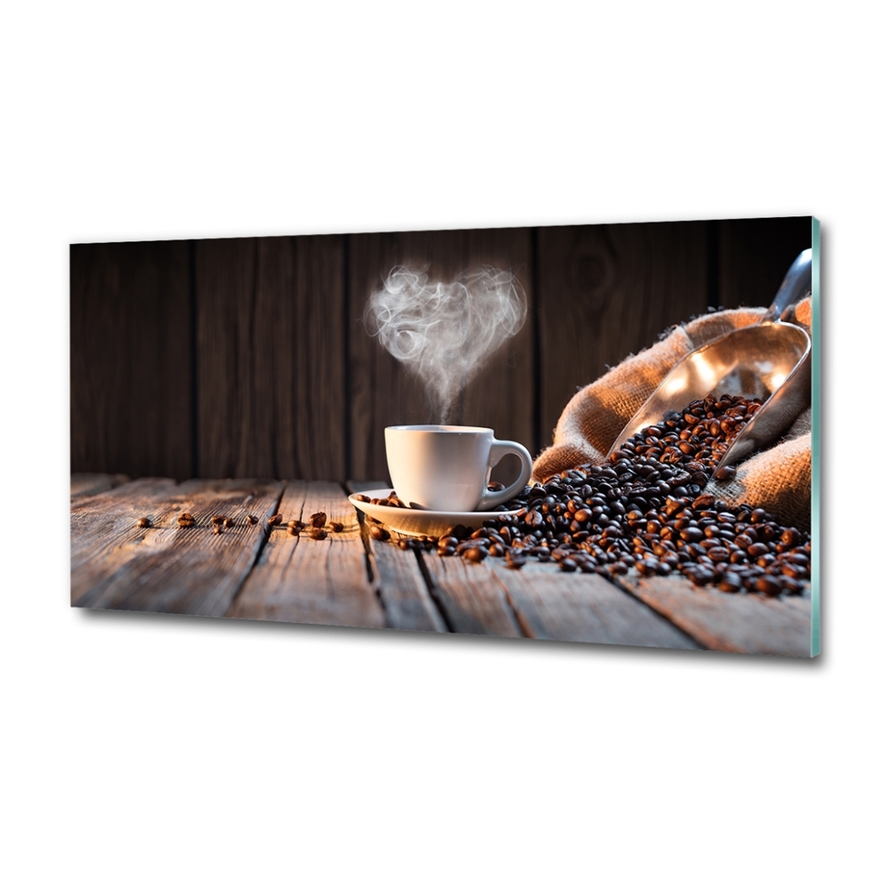 Glass picture print Cup of coffee