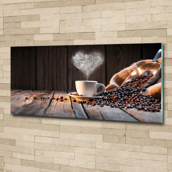 Glass picture print Cup of coffee