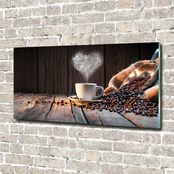 Glass picture print Cup of coffee