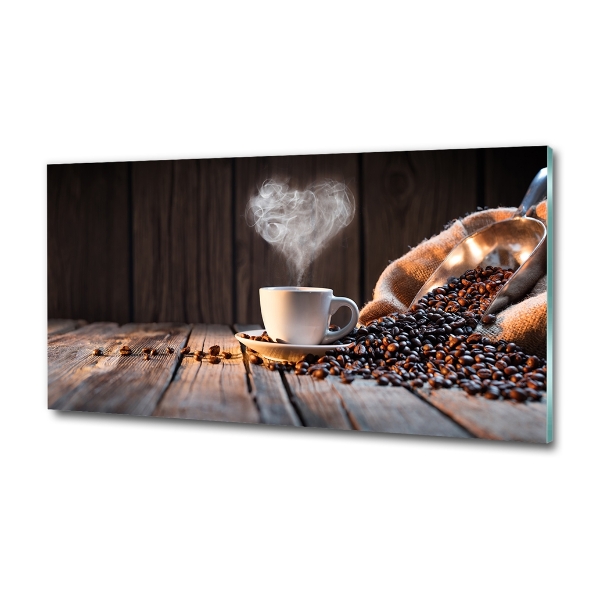 Glass picture print Cup of coffee