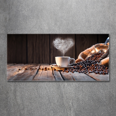 Glass picture print Cup of coffee