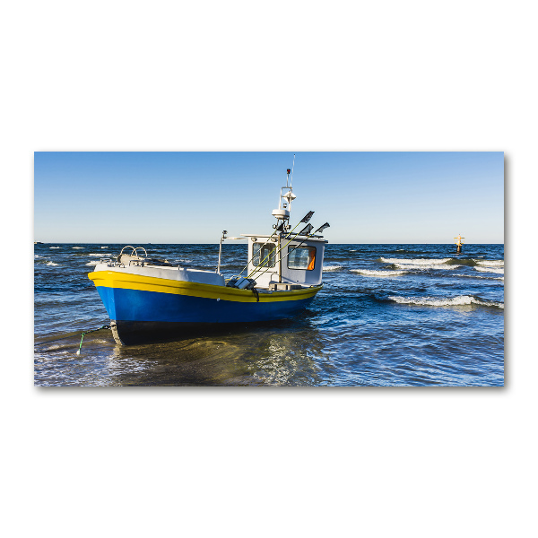 Photo printed on glass Chapel at sea