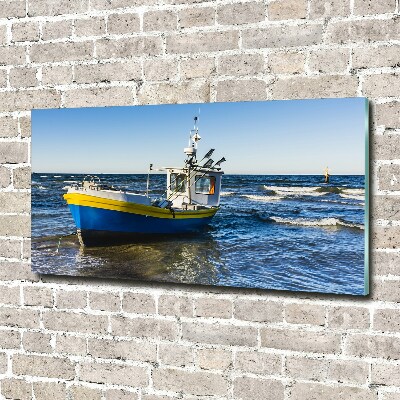 Photo printed on glass Chapel at sea