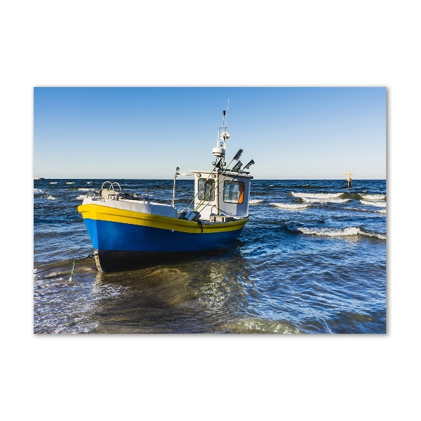 Photo printed on glass Chapel at sea