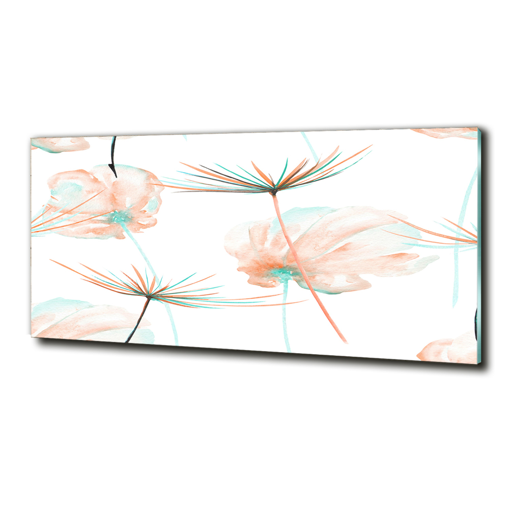 Glass art print Dandelion