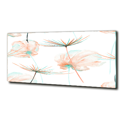 Glass art print Dandelion