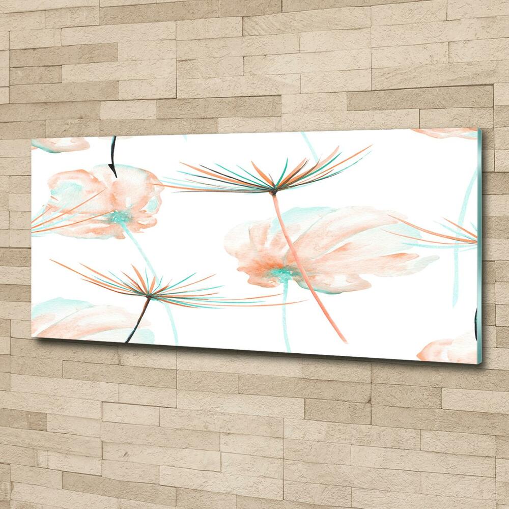 Glass art print Dandelion