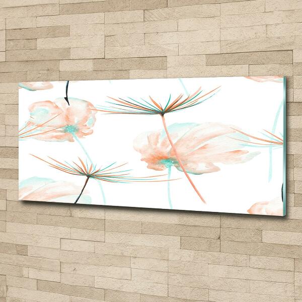 Glass art print Dandelion