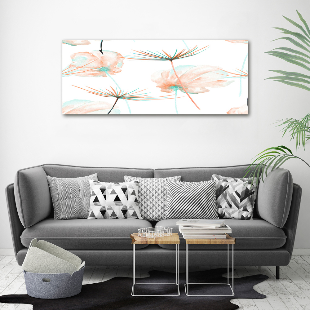 Glass art print Dandelion