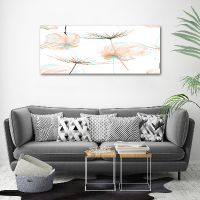 Glass art print Dandelion