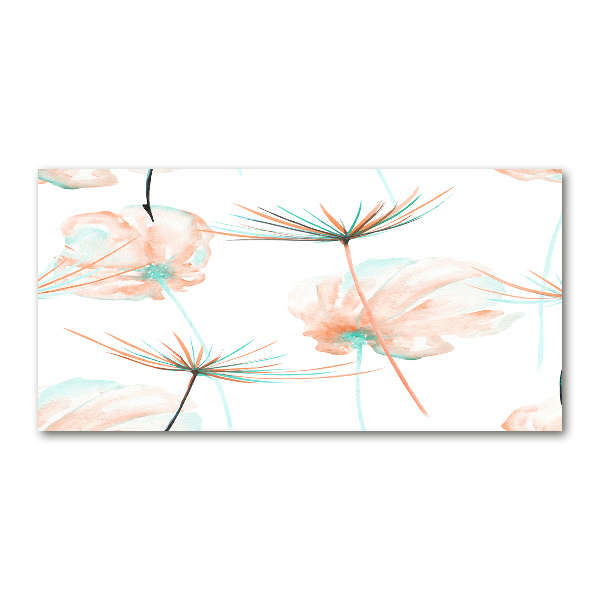 Glass art print Dandelion