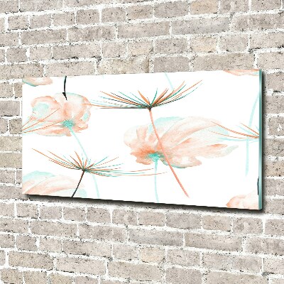 Glass art print Dandelion