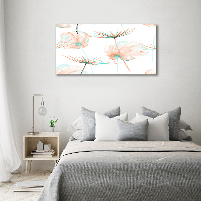 Glass art print Dandelion