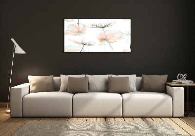 Glass art print Dandelion