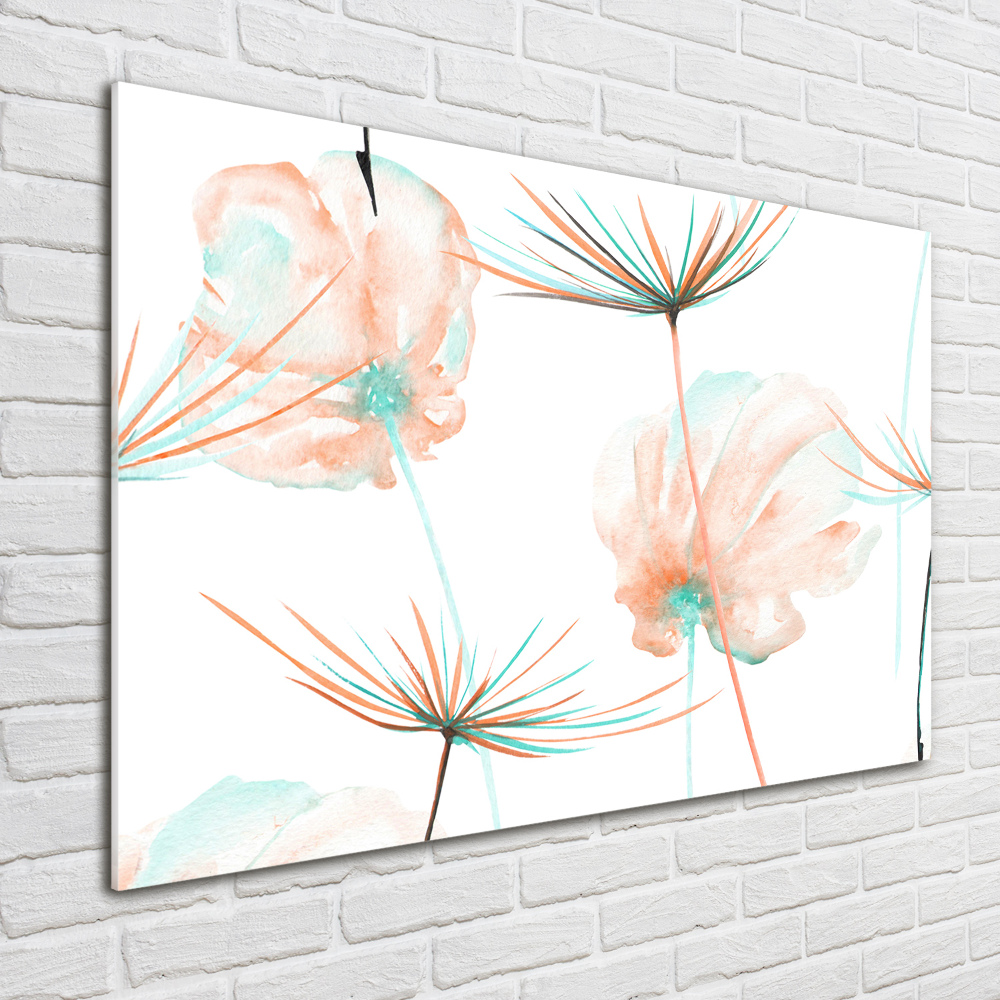 Glass art print Dandelion